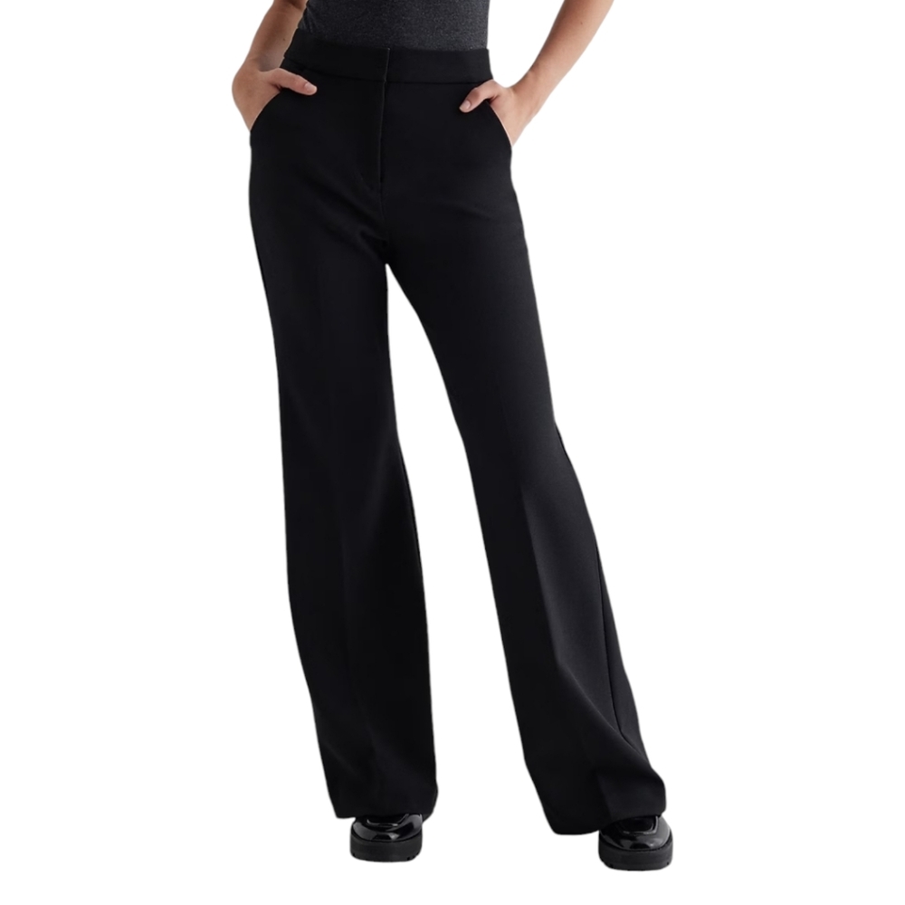 Express Editor Flare Trouser High Rise Dress Pants Womens 2L Office Professional